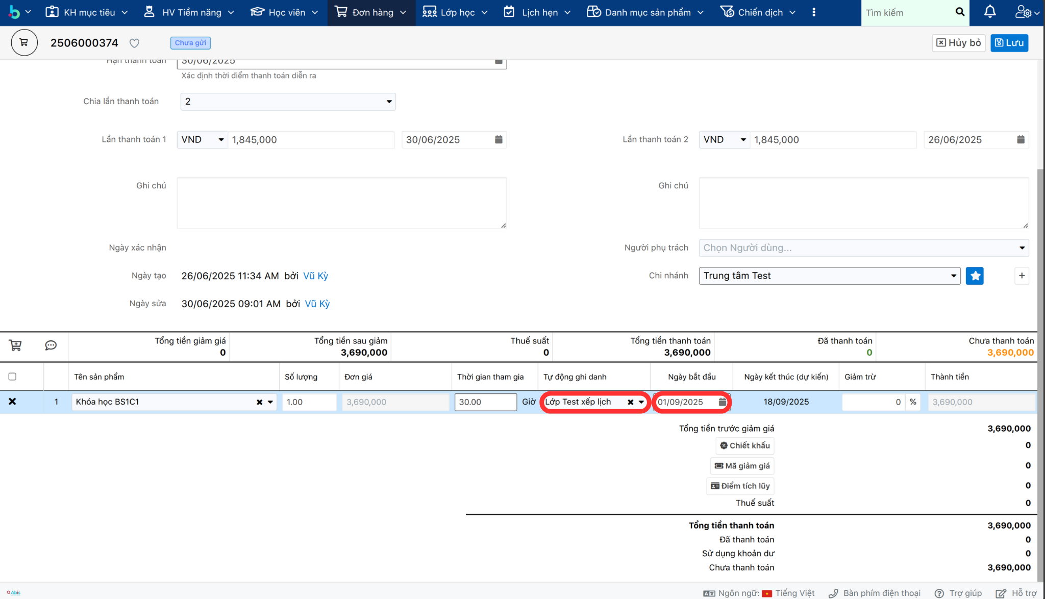 Hình ảnh tự động ghi danh