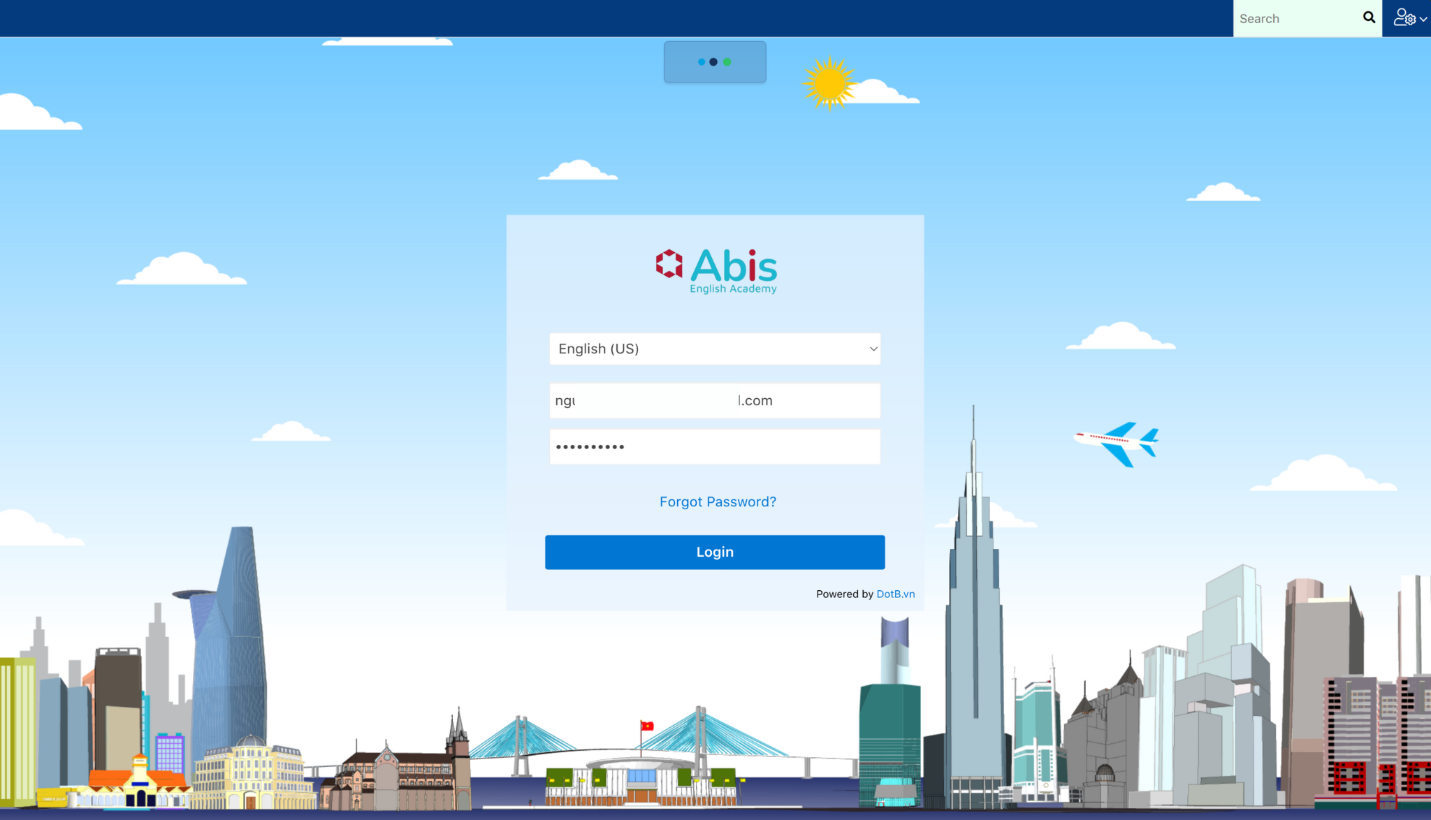 Bước 2 đăng nhập hệ thống